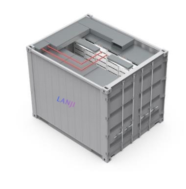 Solar battery container