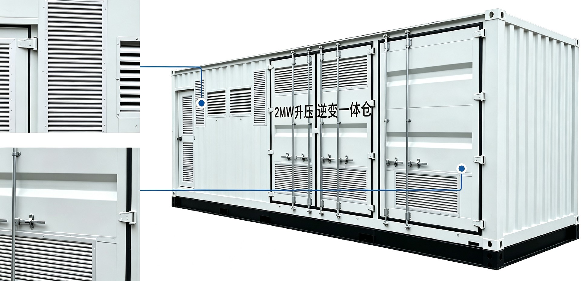 Inverter and step-up integrated box-type substation